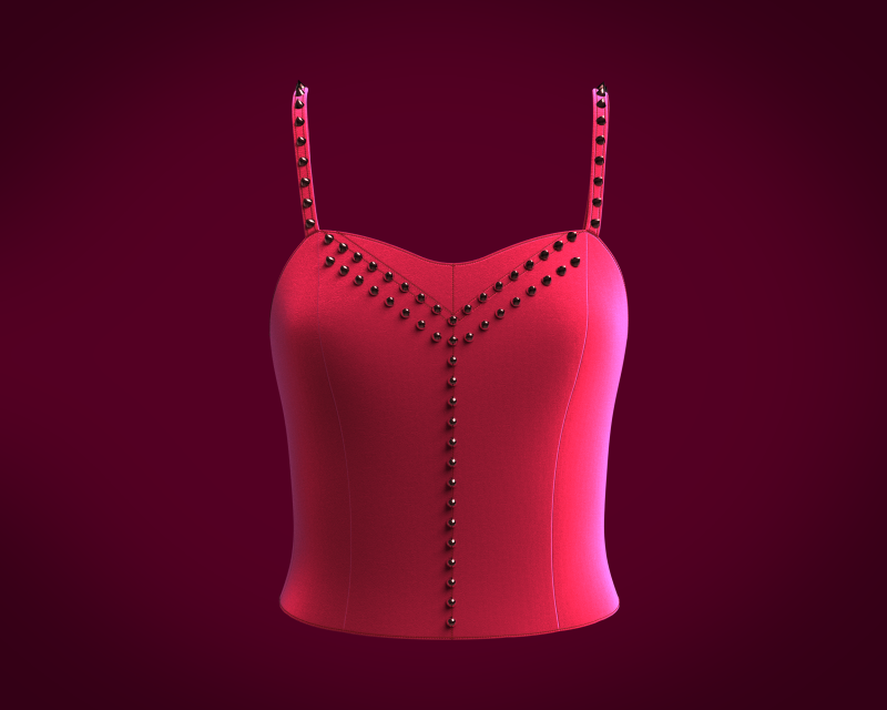 Pretty Bra Tops - Velvet 3D-Modell .c4d .max .obj .3ds .fbx .stl .blend 