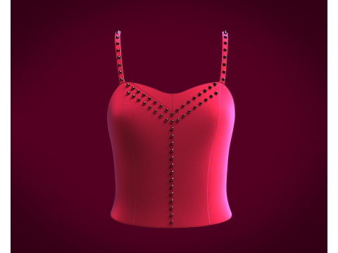 Pretty Bra Tops - Velvet 3D मॉडल