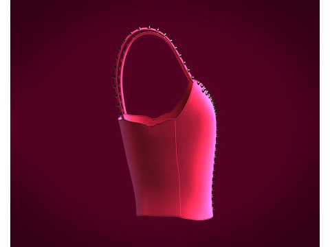 Pretty Bra Tops - Velvet 3D Model