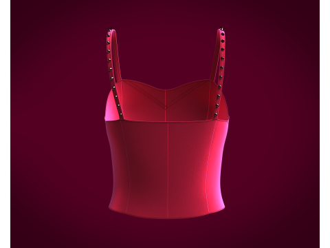 Pretty Bra Tops - Velvet 3D-Modell