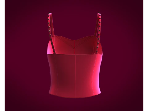 Pretty Bra Tops - Velvet 3D Model