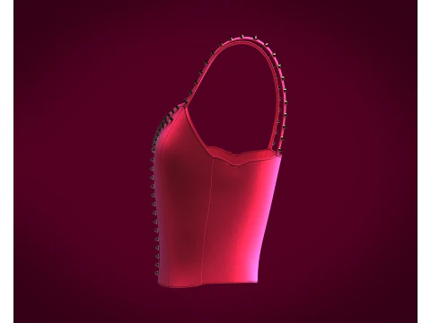Pretty Bra Tops - Velvet 3D Model