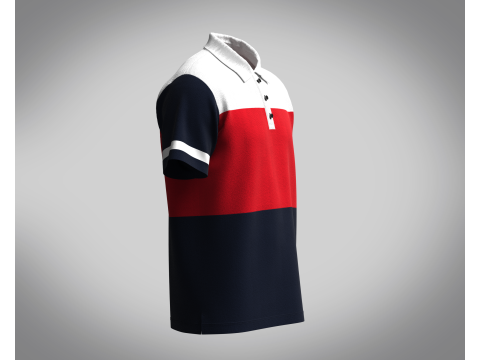 Polo - Contrast Color 3D Model