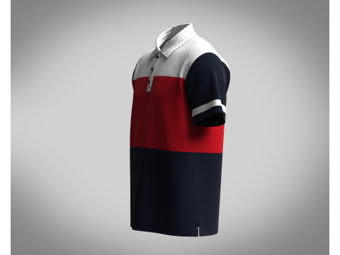 Polo - Contrast Color 3D Model