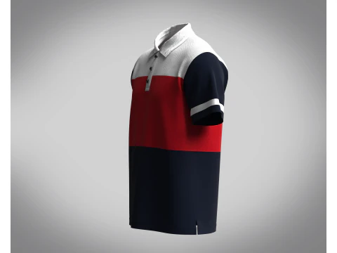 Polo - Contrast Color 3D Model