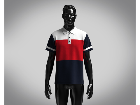 Polo - Contrast Color 3D Model