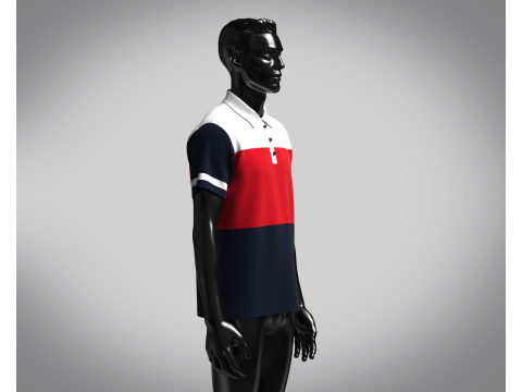 Polo - Contrast Color 3D Model