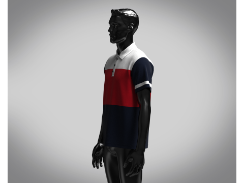 Polo - Contrast Color 3D Model