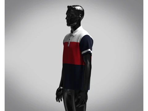 Polo - Contrast Color 3D Model