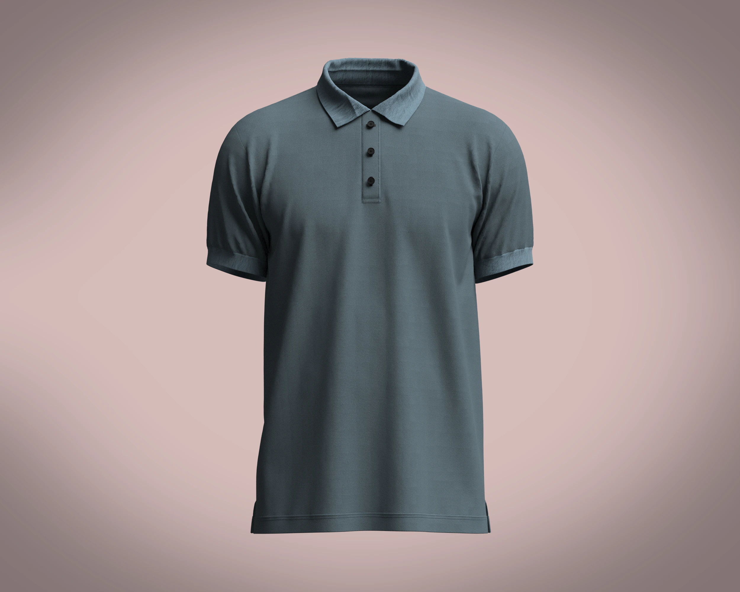 Men Polo Shirt 3D Model .c4d .max .obj .3ds .fbx .stl .blend 
