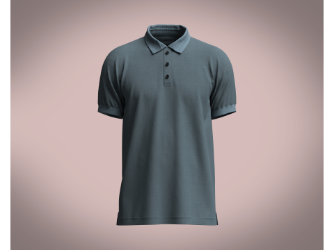 Men Polo Shirt Modelo 3D