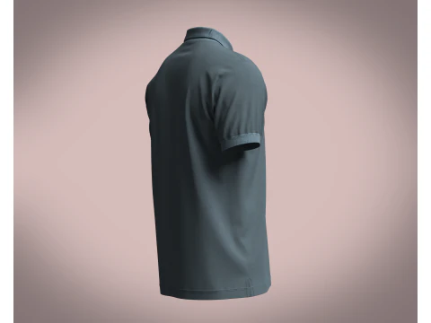 Men Polo Shirt 3D Model