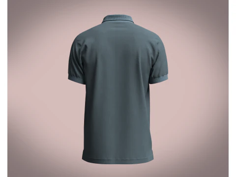Men Polo Shirt 3D Model
