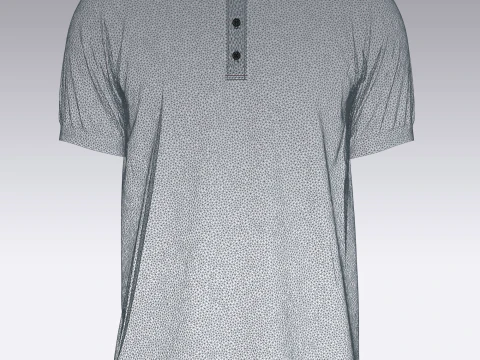 Men Polo Shirt 3D Model