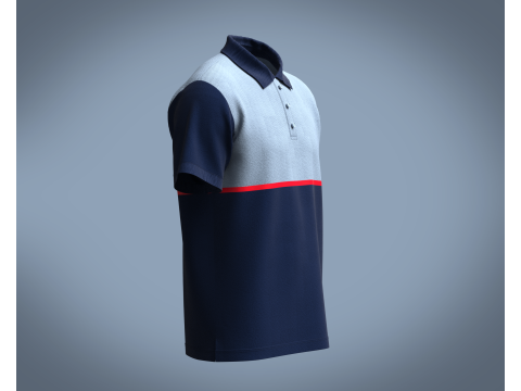 Polo - Cotton Shirt Modelo 3D
