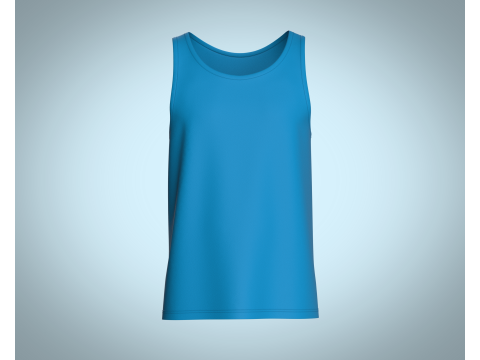 Men Tank Tops - Single Color Modelo 3D