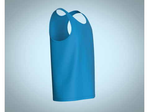Men Tank Tops - Single Color 3D 모델