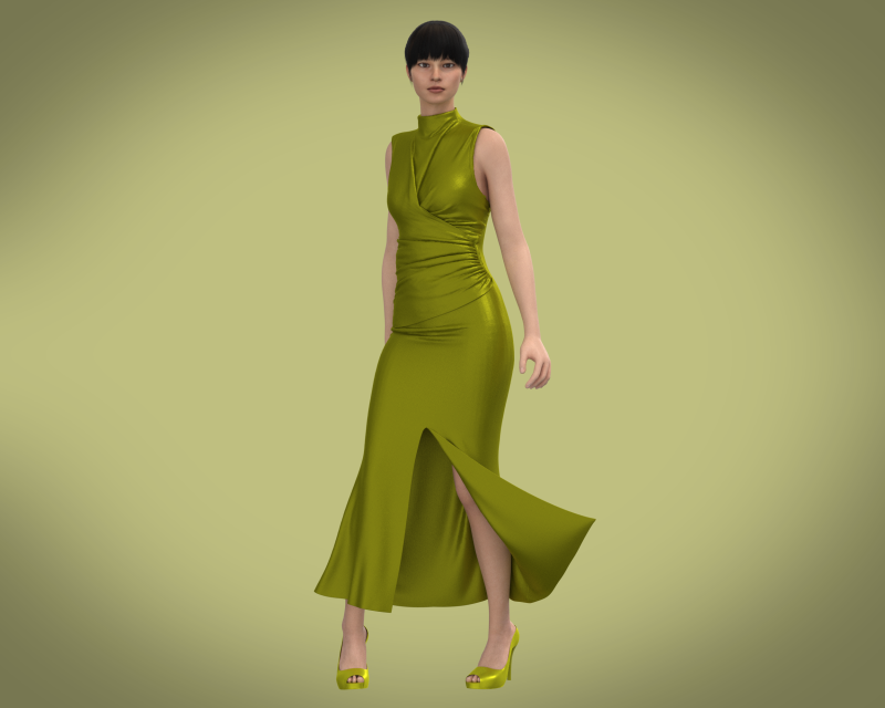 Ladies Nightwear - Silk 3D Model .c4d .max .obj .3ds .fbx .stl .blend