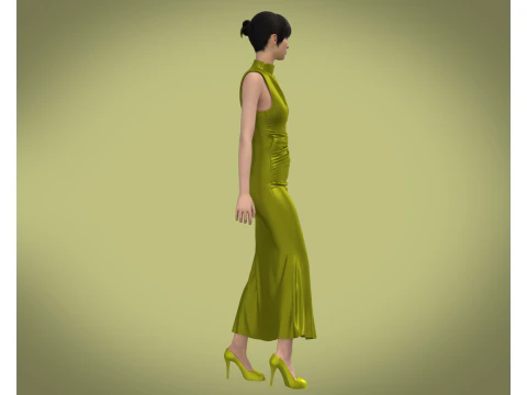 Ladies Nightwear - Silk 3D Model