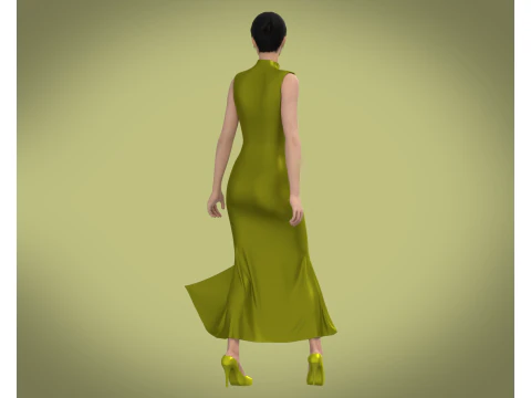 Ladies Nightwear - Silk 3D Model