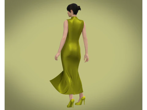 Ladies Nightwear - Silk 3D Model