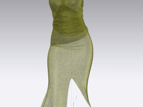 Ladies Nightwear - Silk 3D Model
