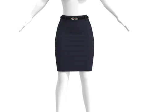 Ladies Skirt 3D Model