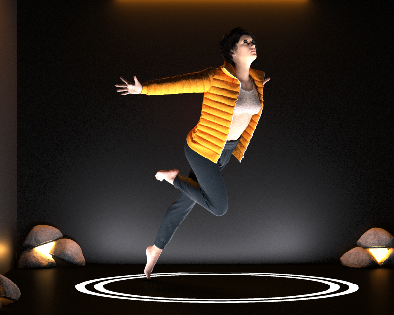 Puffer Jacket with Jogger Modello 3D .c4d .max .obj .3ds .fbx .stl .blend 