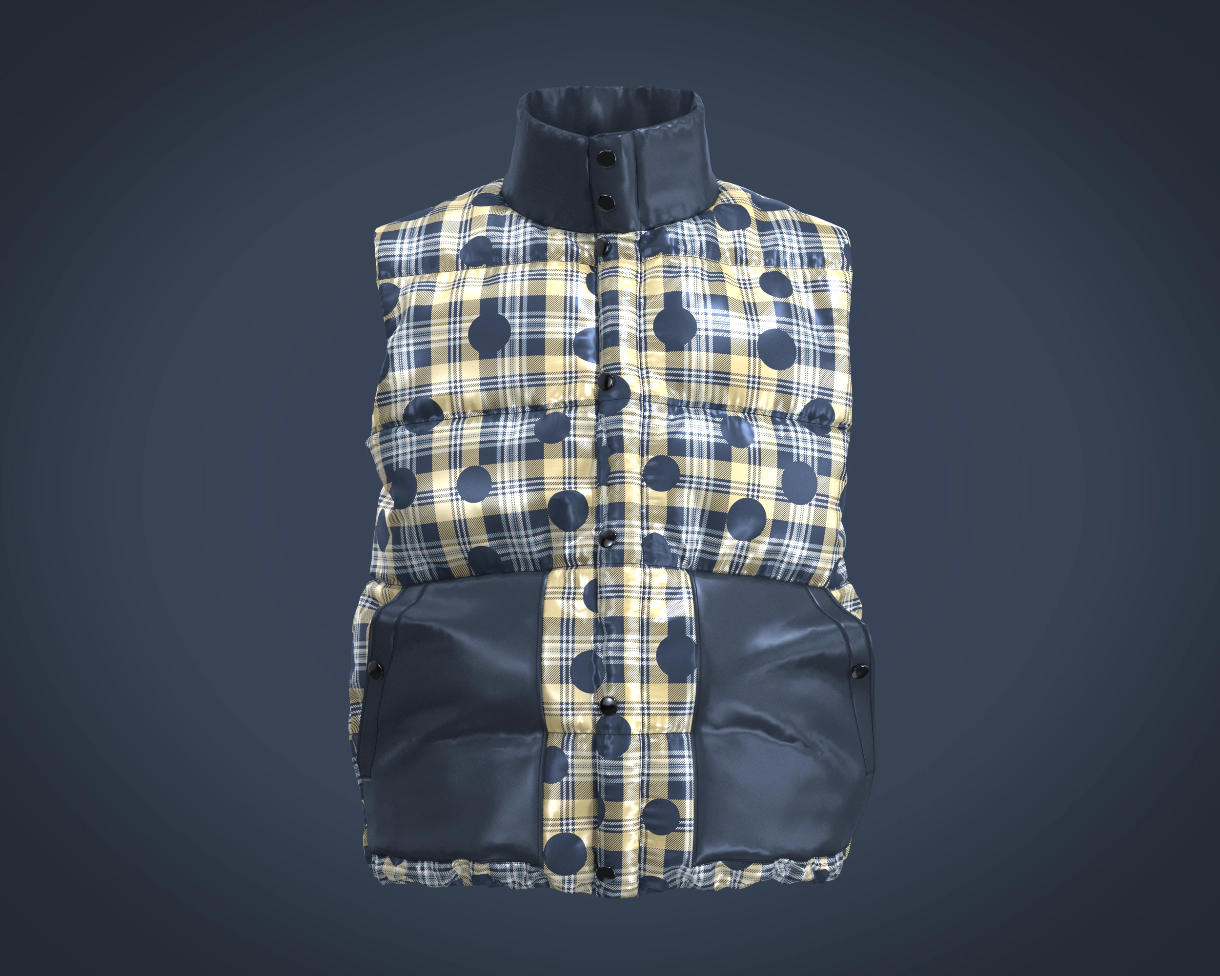 メンズベストジャケット 3Dモデル .c4d .max .obj .3ds .fbx .stl .blend 