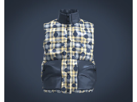 メンズベストジャケット 3Dモデル