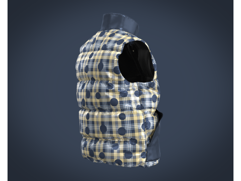 Men Vest Jackets 3Dモデル