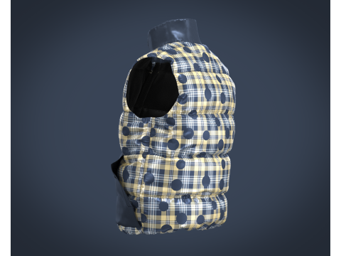 Men Vest Jackets 3Dモデル