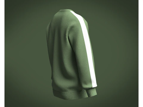 Men Green Sweatshirt 3D Model