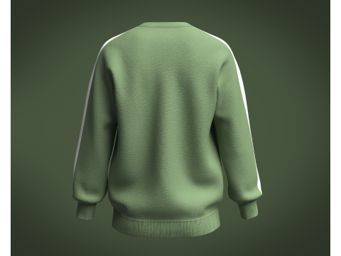 Men Green Sweatshirt Modelo 3D