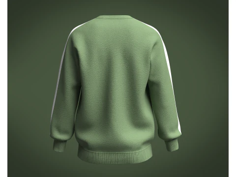 Men Green Sweatshirt 3D Model