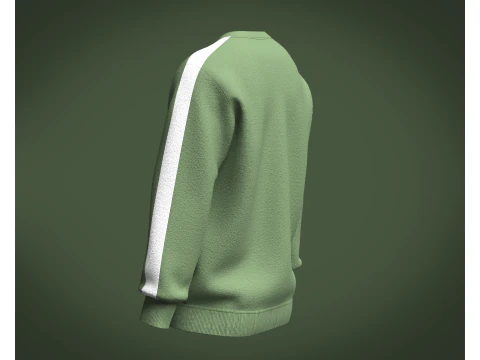 Men Green Sweatshirt 3D Model