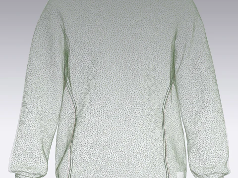 Men Green Sweatshirt 3D Model