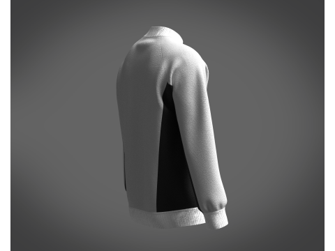 Men Gray Sweatshirt 3D Model