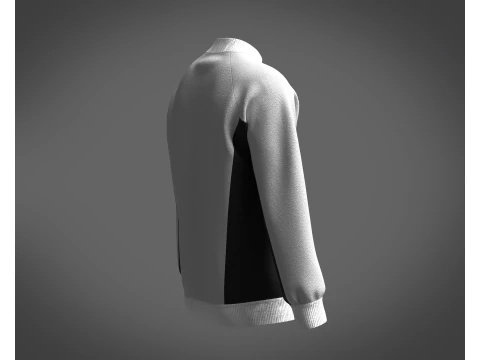 Men Gray Sweatshirt 3D Model
