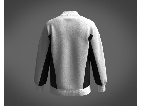 Men Gray Sweatshirt 3D Model