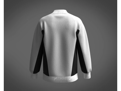 Men Gray Sweatshirt 3D Model