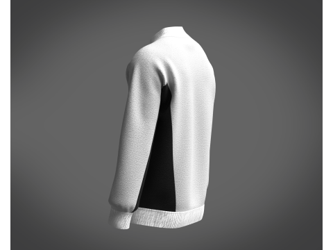 Men Gray Sweatshirt 3D Model