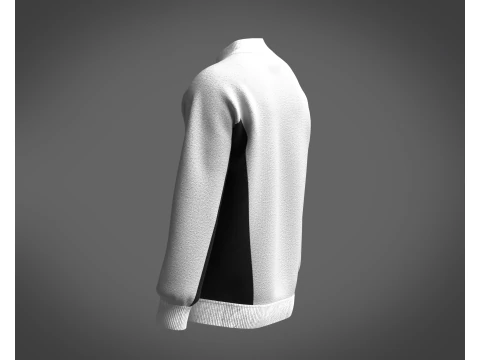 Men Gray Sweatshirt 3D Model