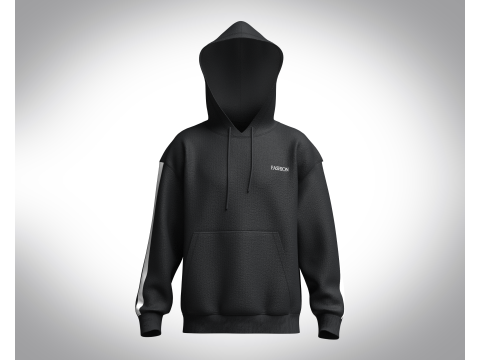 Men Black Hoodie 3D मॉडल