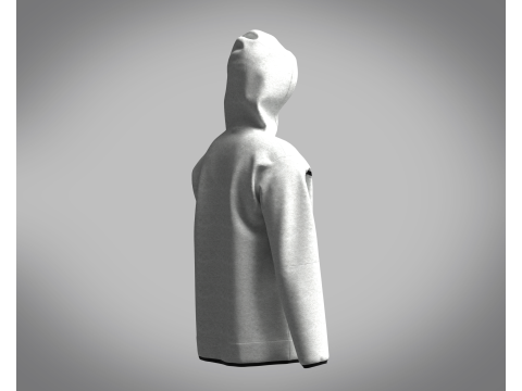 Men Hoodie - Ash 3D 모델