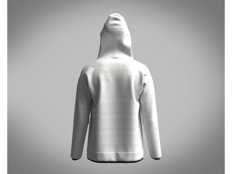 Men Hoodie - Ash 3D 모델