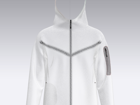 Men Hoodie - Ash 3D 모델