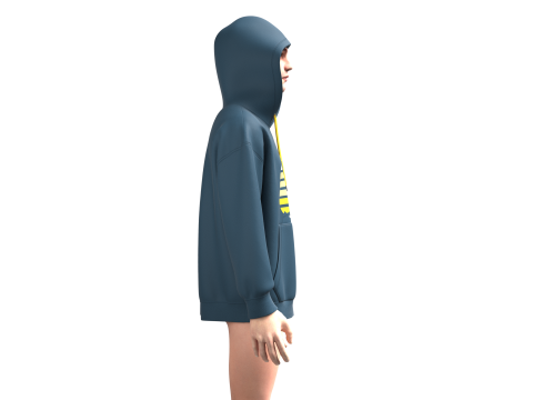 Men Hoodie - Republic 3D 모델