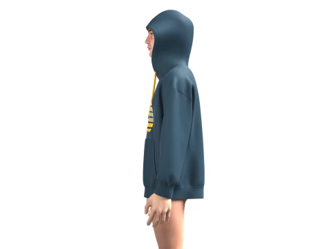 Men Hoodie - Republic 3D Model