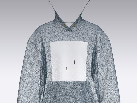 Men Hoodie - Republic 3D 모델